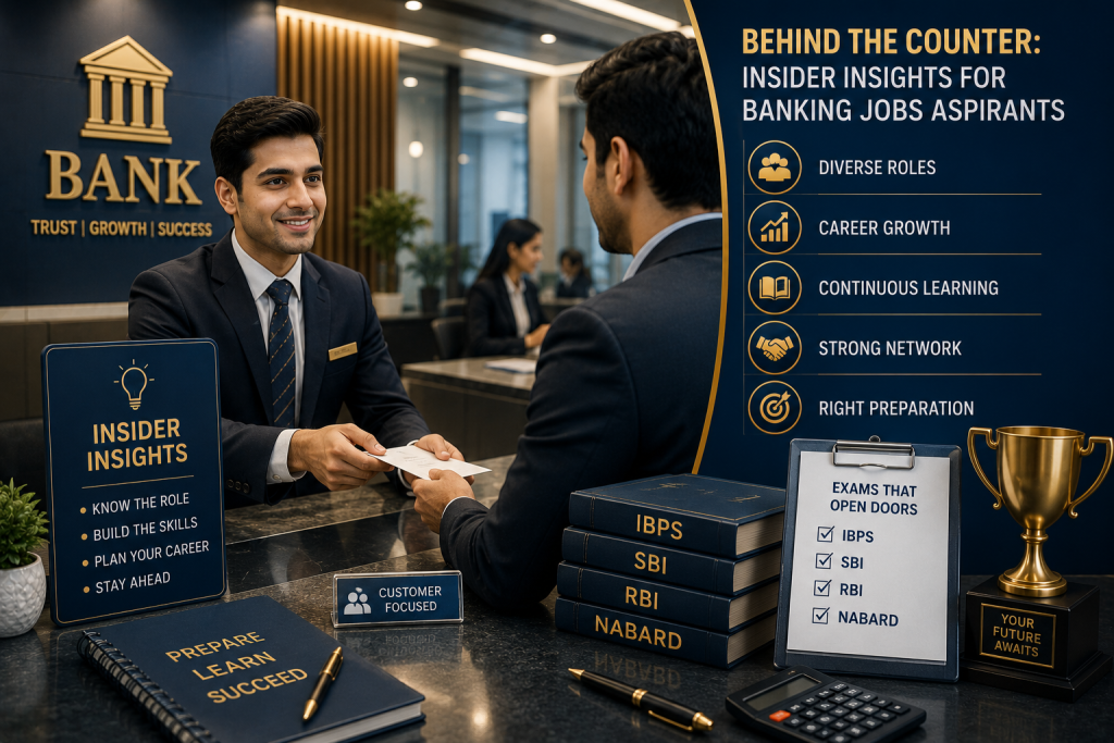 Behind the Counter: Insider Insights for Banking Jobs Aspirants